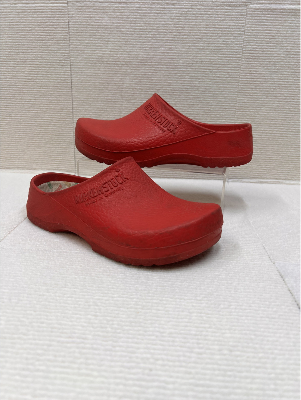 Birkenstock Super Birki Red Polyurethane Clogs EU 37 US W6